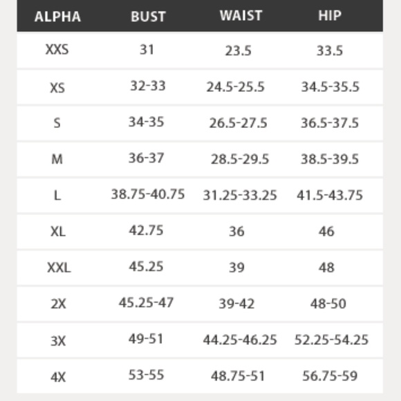 chelsea28 size chart